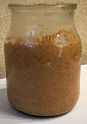 A picture of Almond butter really easy!.