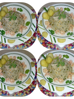 Una foto de ARROZ con CAMARONES al estilo santa rosa de agua
