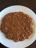 Postre rústico de chocolate y avena - sin hornear!