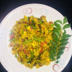 A picture of Vegetables Poha.