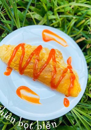 Hình của món Trứng chiên bọt biển.
