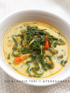Foto resep Gulai pakis teri