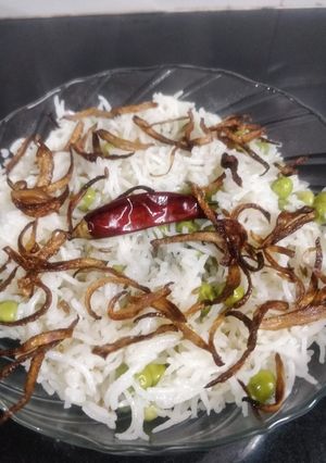 A picture of Peas Pulao.