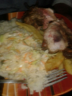 A picture of Grated cabbage and carrots salad.