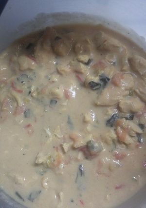 Una foto de Salsa de mostaza con pollo