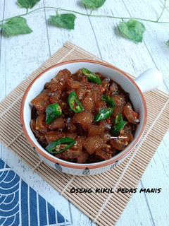 Foto resep Oseng kikil pedas manis