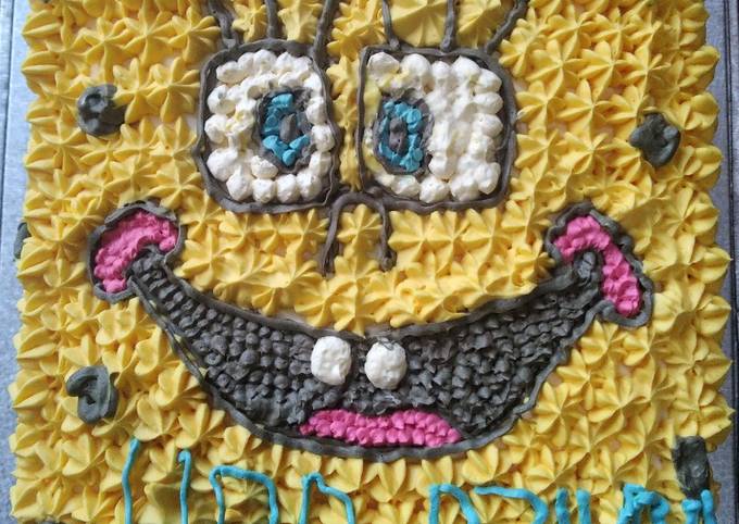 Cake ultah SpongeBob - cookandrecipe.com