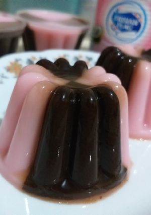 Foto resep Puding cokelat lapis cocopandan+step by step