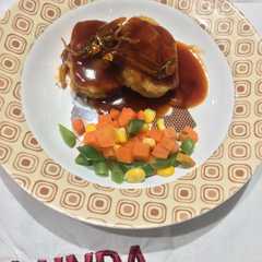 A picture of Steak Tempe Saus Ikan Teri.