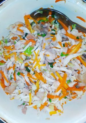 Foto resep Ayam suir wortel isian lumpia simpel
