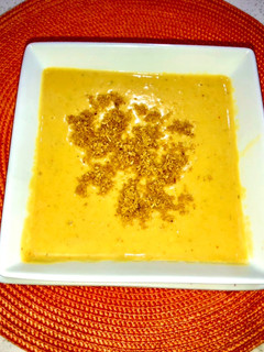 Una foto de Crema de garbanzos especiada al estilo indio