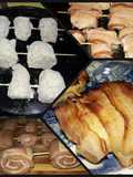 Brocheta de pollo c/panceta