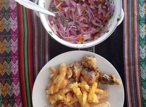 Una foto de Chicharrón de pota y jurel