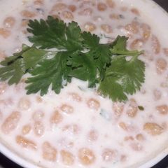 A picture of Boondi masala raita.