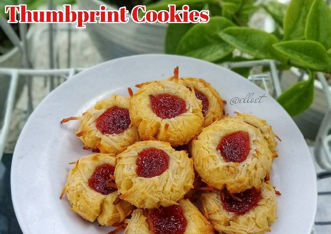 Strawberry Thumbprint Cookies