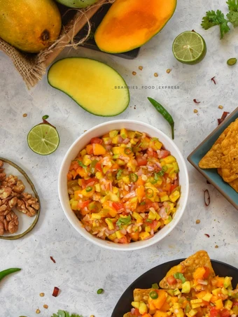 Simple Way Make Recipe RAW &amp; RIPE MANGO &amp; WALNUT SALSA that is  Makes Drooling, Appealing}