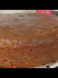 Torta de chocolate casera con azúcar
