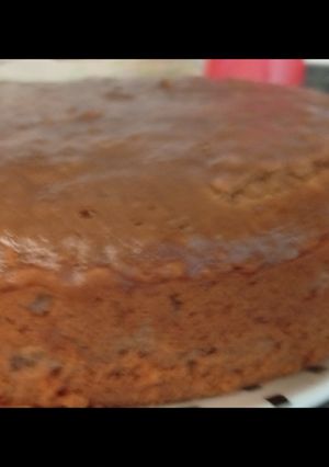 Una foto de Torta de chocolate casera con azúcar