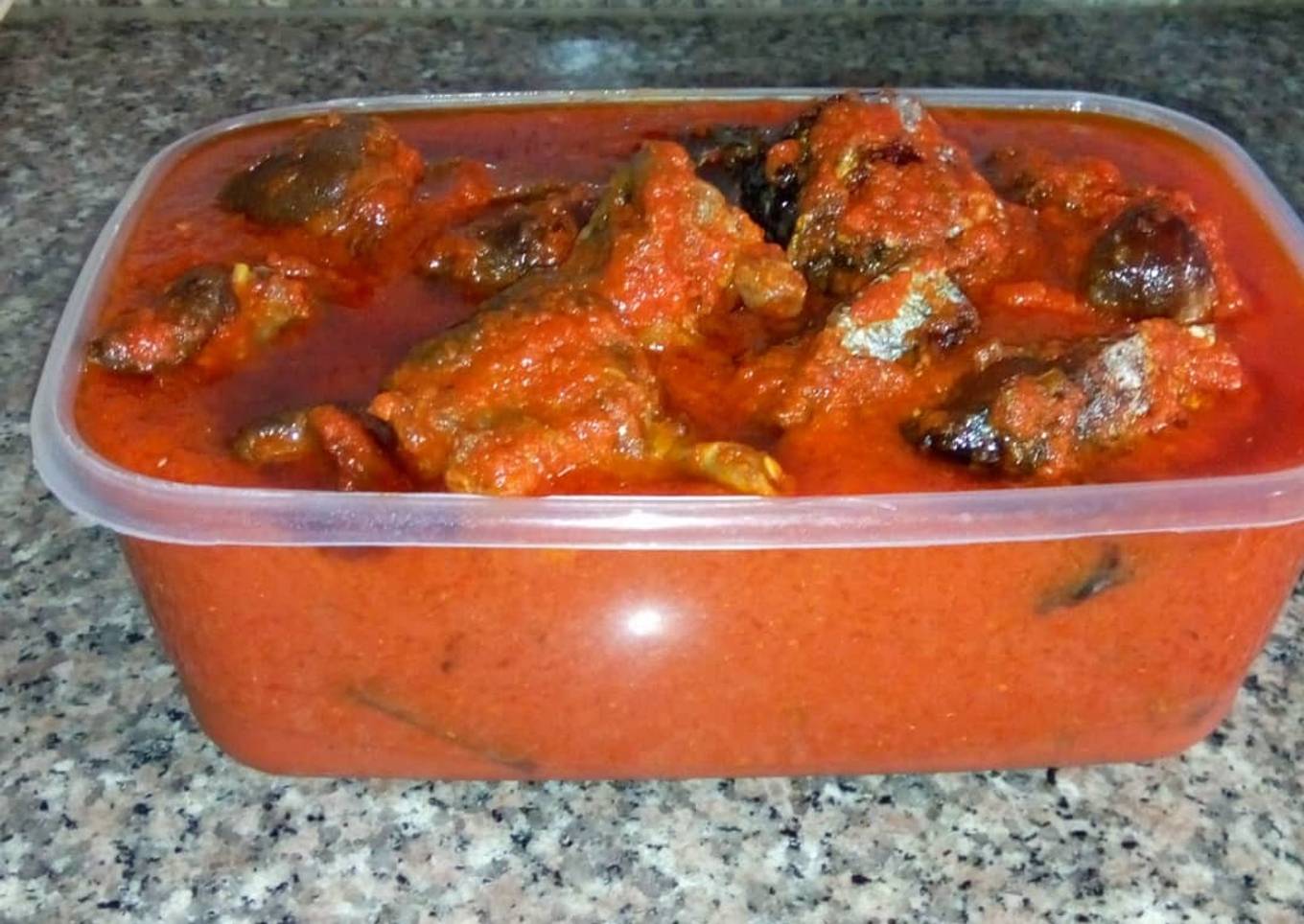 Fresh goat meat stew