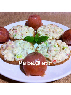 Una foto de Canapés deliciosos