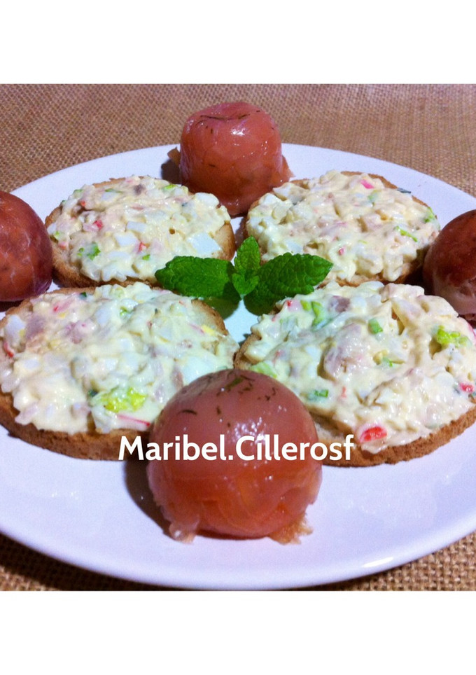 Una foto de Canapés deliciosos