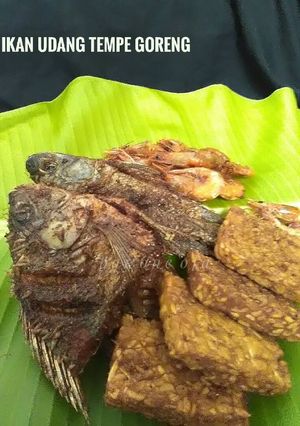 Foto resep Ikan * udang * tempe * goreng