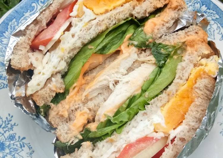 Cara Gampang Membuat Tripel Sandwich for Diet Anti Gagal