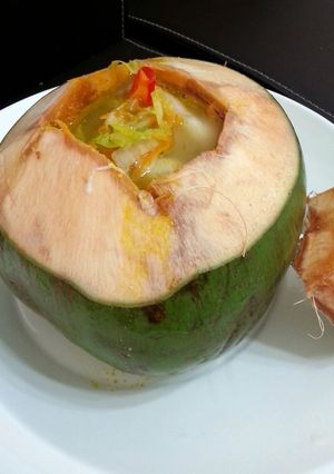 A picture of Coconut Vegetable Soup.