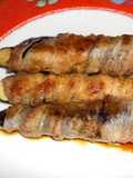 Eggplant and Pork Wraps