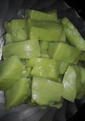 Hình của món Bánh đúc lá dứa.