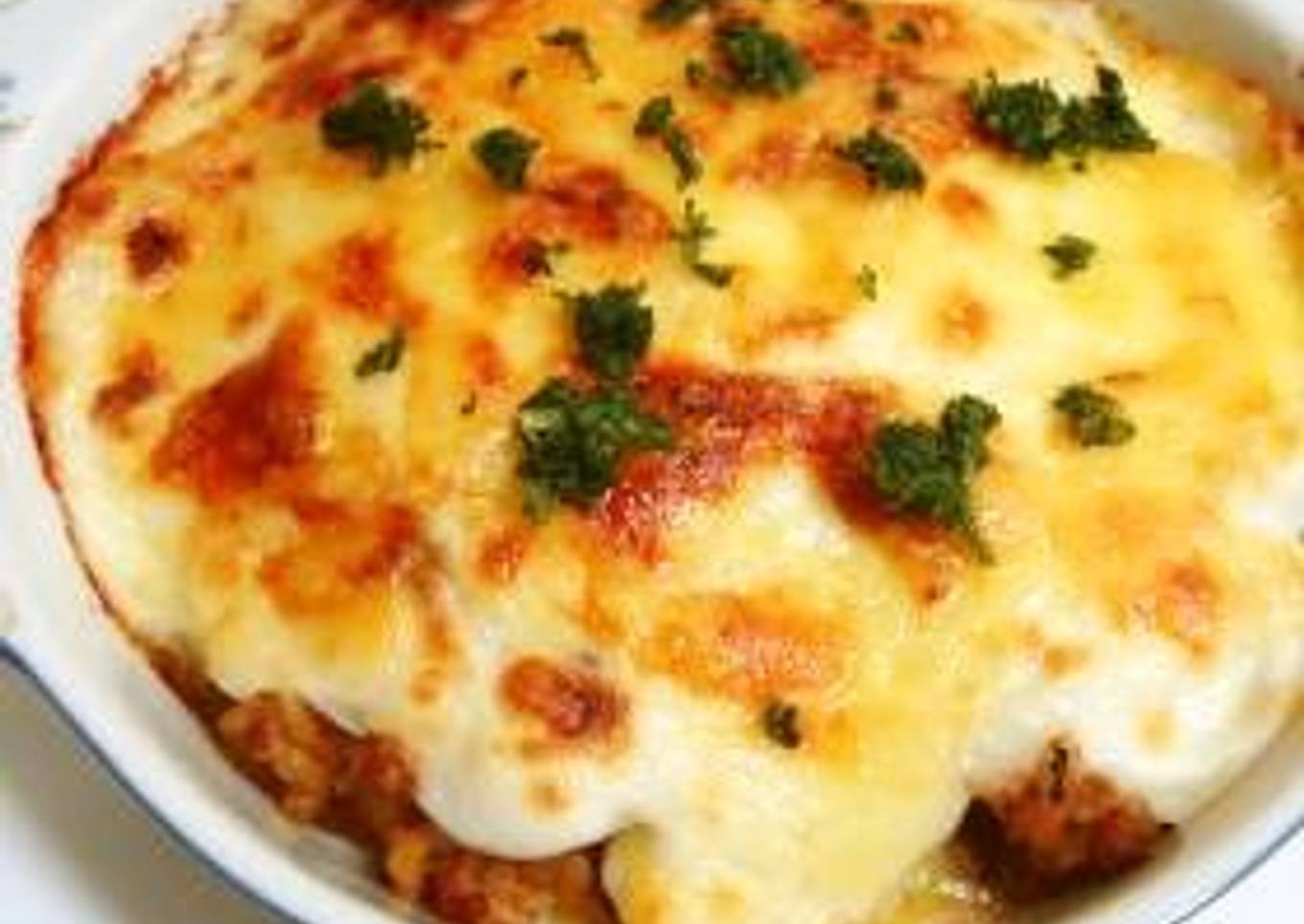 Light and healthy white sauce with rice flour