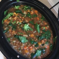 A picture of Slow Cooker Lentil Soup.