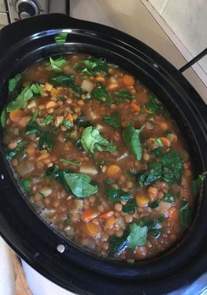 A picture of Slow Cooker Lentil Soup.