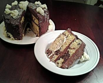 Easy Serving Recipe Marble Cake with Whipped Dark and White Chocolate Ganache Frosting1 Restaurant Style