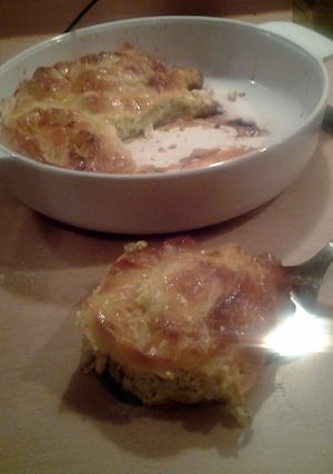 A picture of Burek or Pie with cheese.