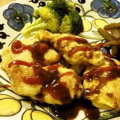 A picture of Fluffy Egg Chicken Tender Piccata.