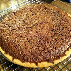 A picture of Fudge Pecan Pie.