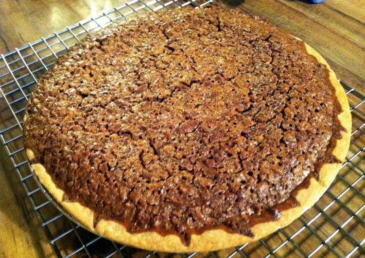 Steps to Prepare Homemade Fudge Pecan Pie