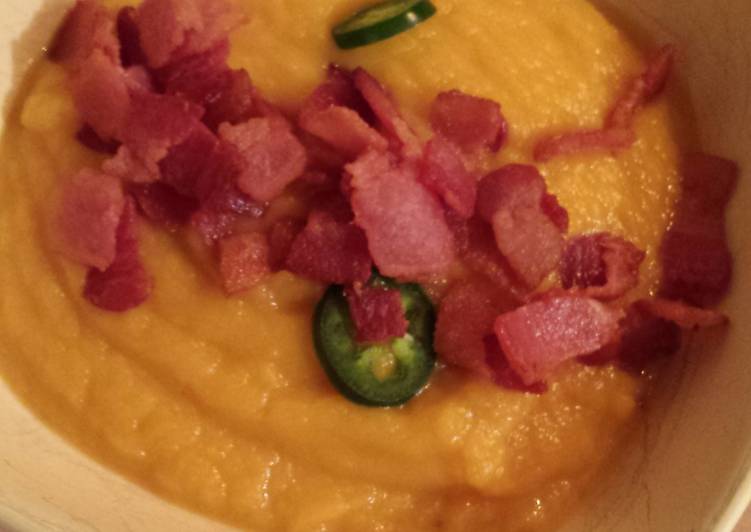 Recipe of Delicious Paleo butternut squash soup with jalapeno