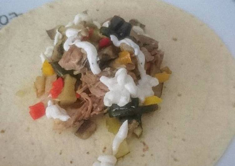 Tortita/Pan de pita a mi manera (similar a durum / kebab)