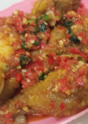 Foto resep Balado ayam telur