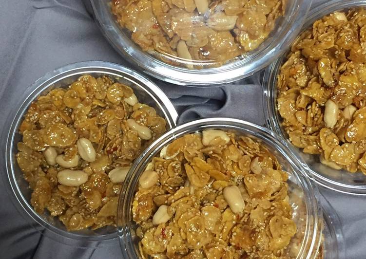Resep Cornflake pedas manis Anti Gagal