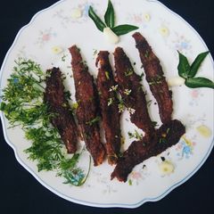 A picture of Thecha Bombil Fry.