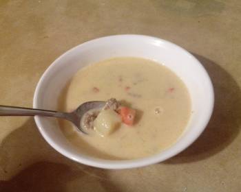 Fresh, Making Recipe Cheeseburger Soup Yummy