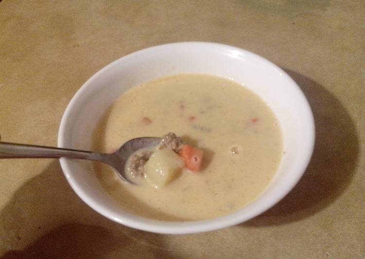 Recipe of Homemade Cheeseburger Soup