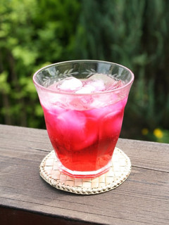 A picture of Clean and Refreshing Red Shiso Juice.
