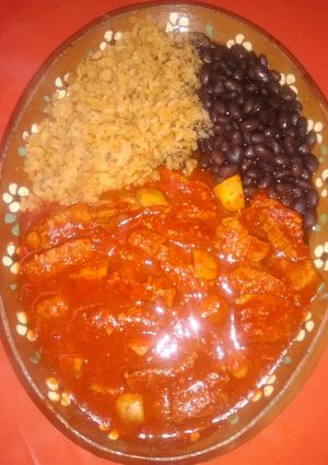 Una foto de Carne de res con champiñones