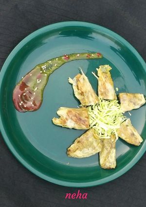 A picture of Stuffed cabbage roll.