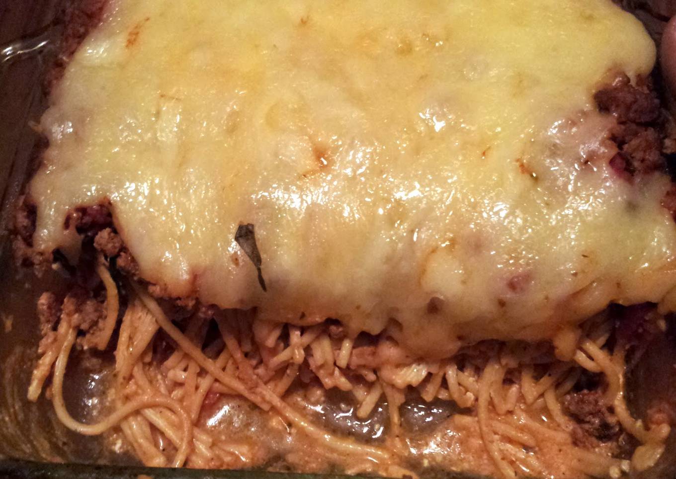 Creamy Baked Spaghetti