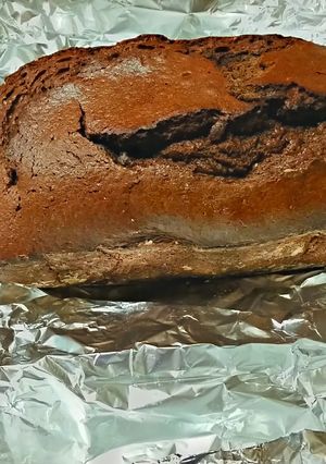 A picture of Chocolate Loaf Cake adapted from The Rumford Complete Cook Book- 1934.